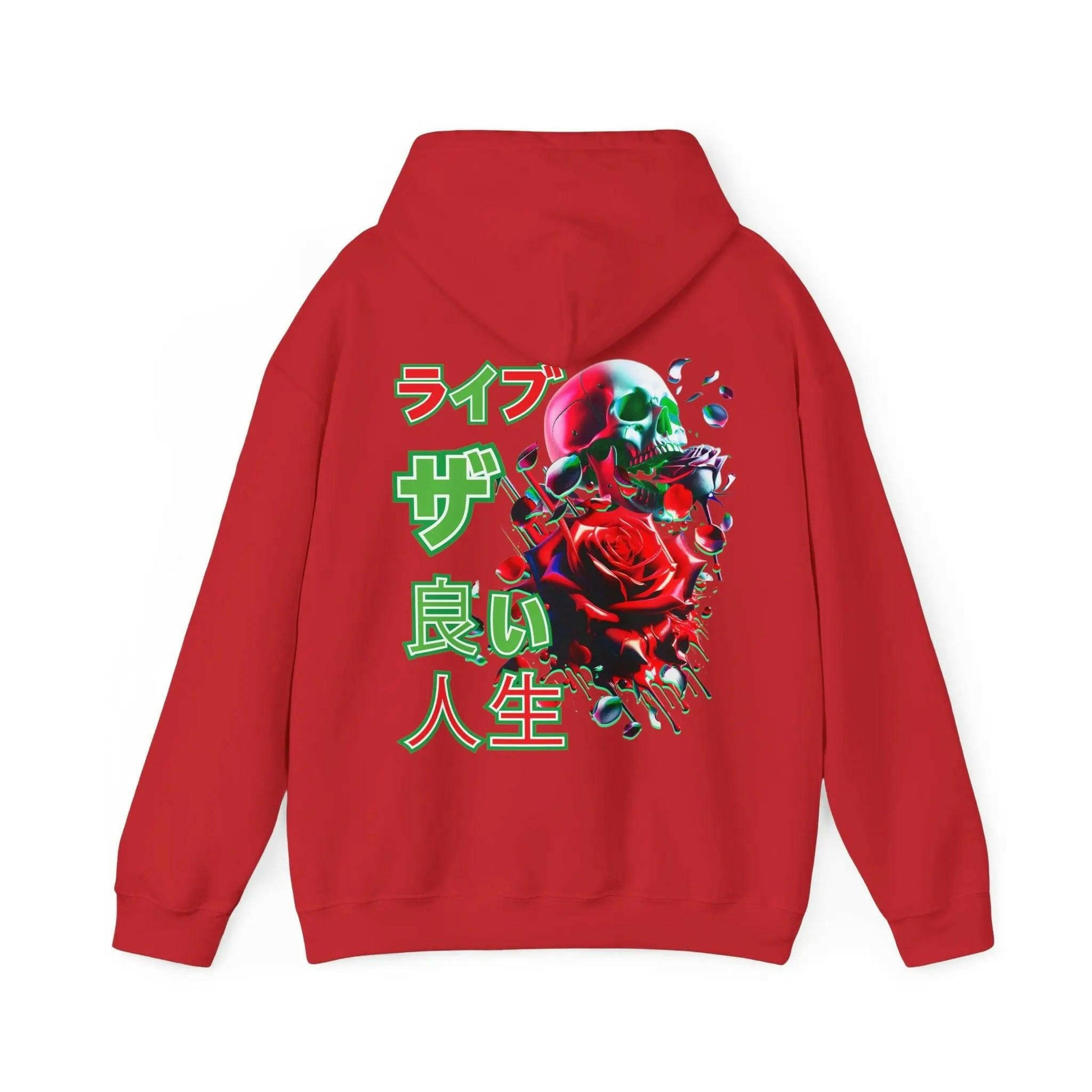 KANJI LIVE THE GOOD LIFE Hooded Sweatshirt.