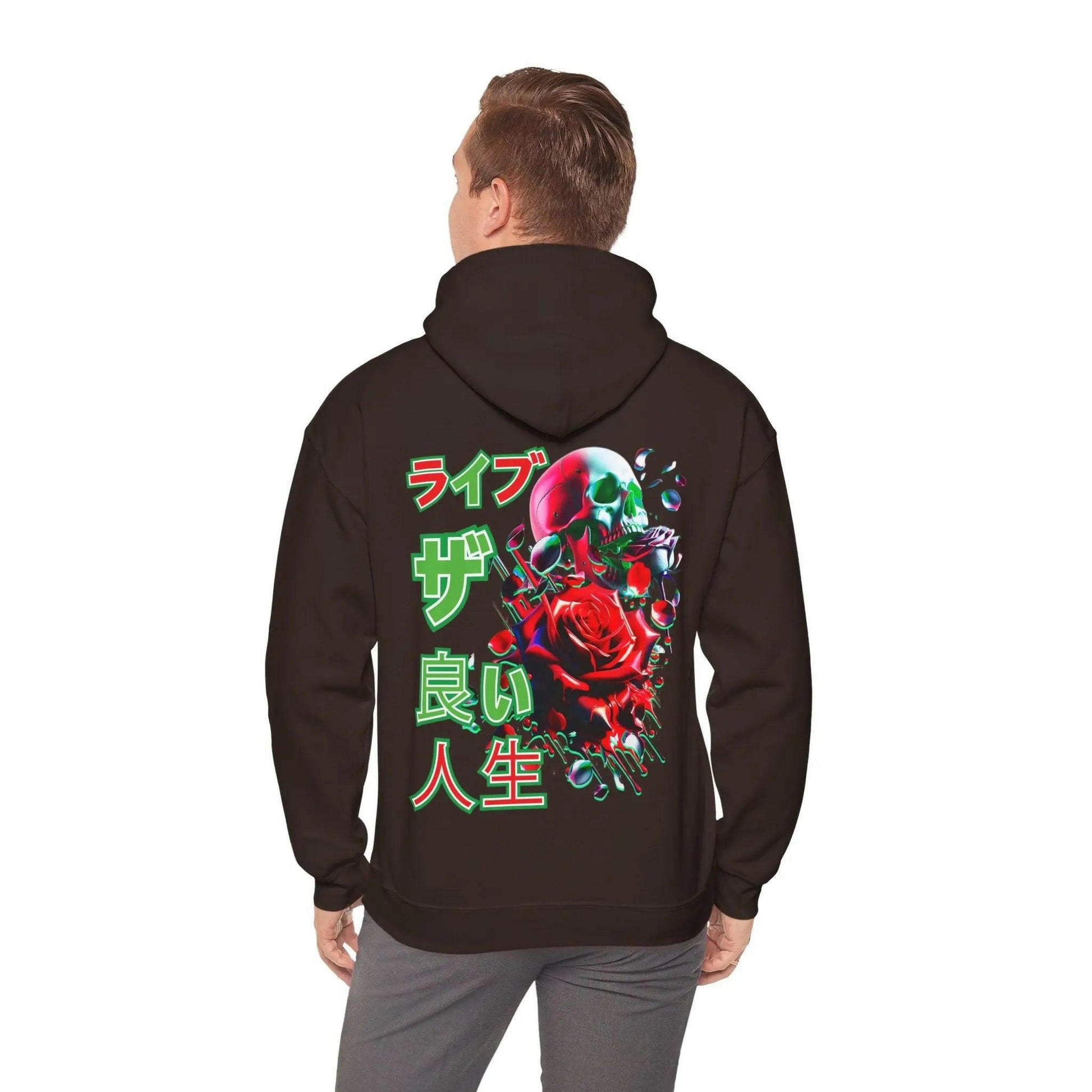 LIVE THE GOOD LIFE Hooded Sweatshirt Printify