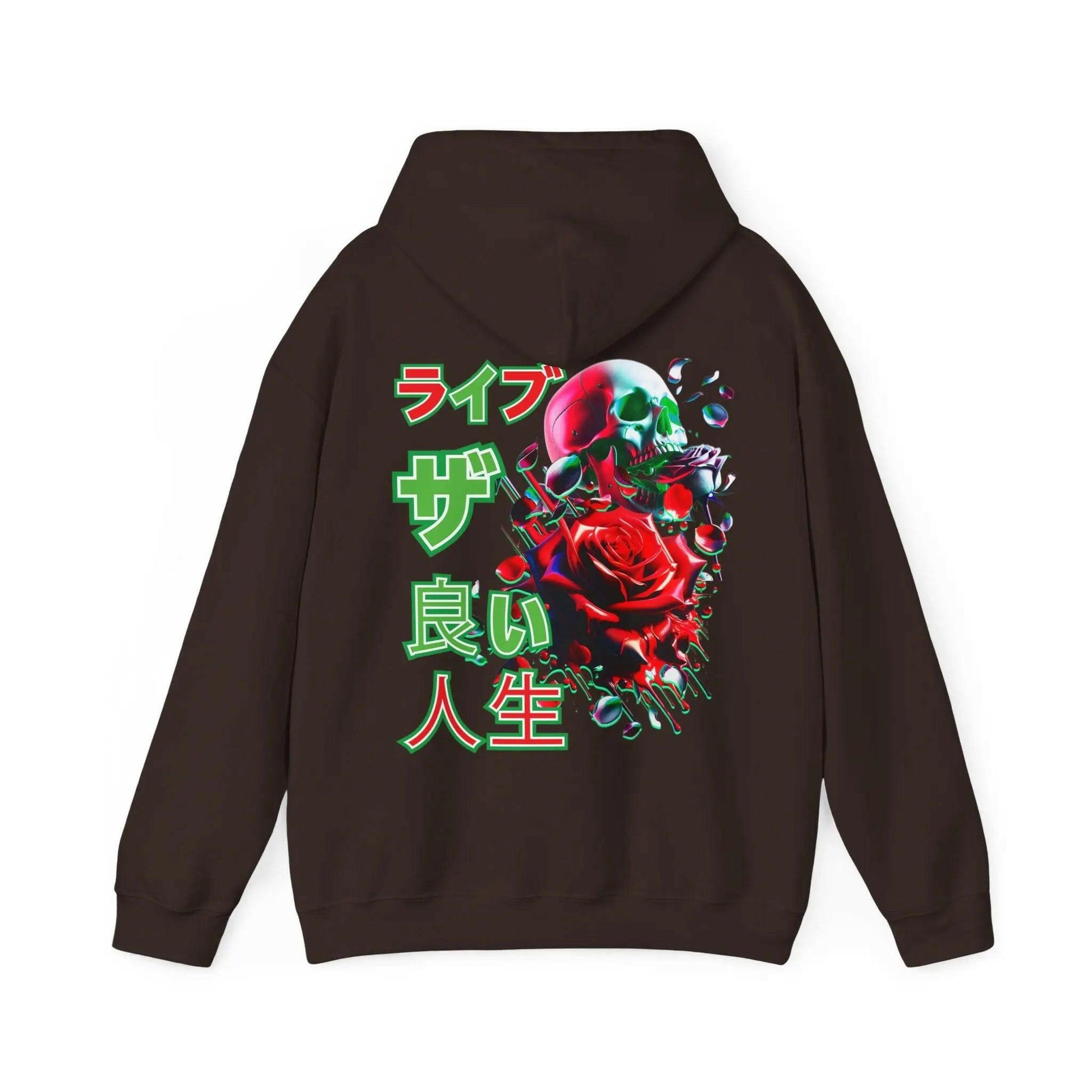 LIVE THE GOOD LIFE Hooded Sweatshirt Printify
