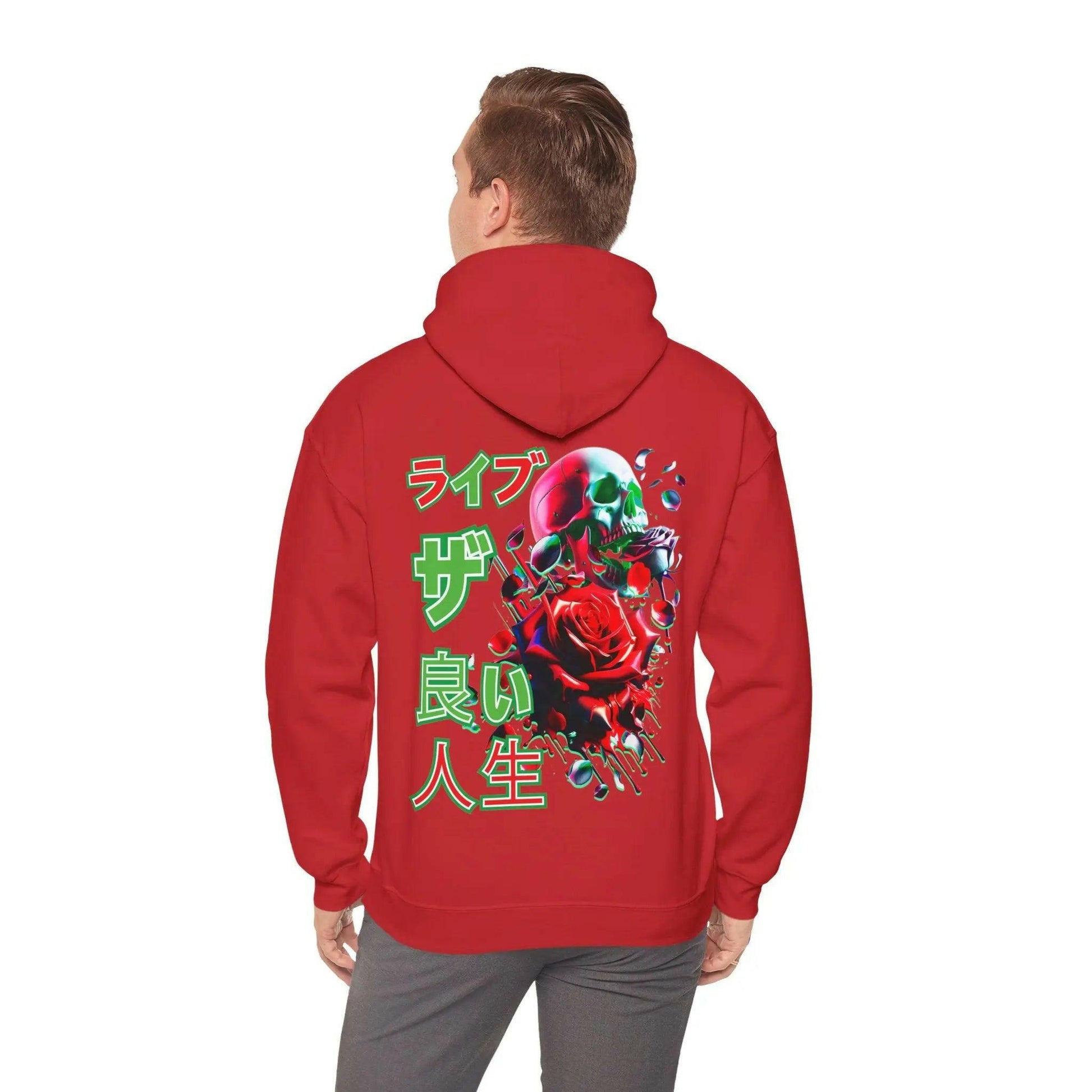 LIVE THE GOOD LIFE Hooded Sweatshirt Printify