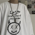 Oversized Long Sleeve Gothic Top.