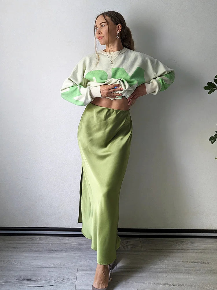 Silk Satin Skirt KOAKON