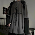 Oversized Long Sleeve Gothic Top.