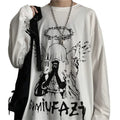 Oversized Long Sleeve Gothic Top.