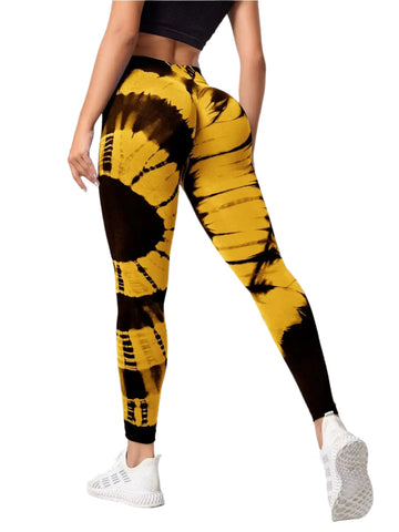 Seamless Tie Dye Leggings with Butt Lift.