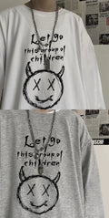 T Shirt for Men Autumn Y2k T-shirt Streetwear Oversized Long Sleeve Anime T-shirt Harajuku Gothic Vintage Graphic Manga Tee Tops KOAKON
