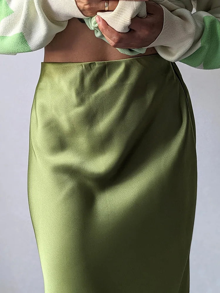 Silk Satin Skirt KOAKON