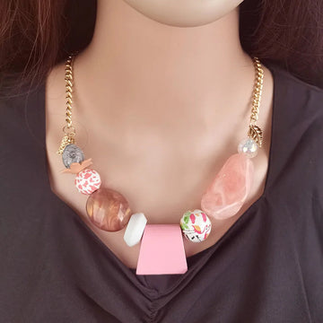 Multi Wooden Shape Jewelry Necklace KOAKON