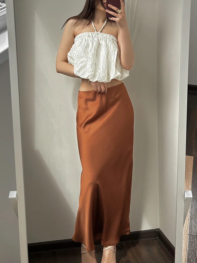 Silk Satin Skirt KOAKON