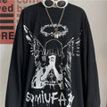 Oversized Long Sleeve Gothic Top.