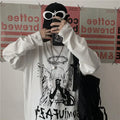 T Shirt for Men Autumn Y2k T-shirt Streetwear Oversized Long Sleeve Anime T-shirt Harajuku Gothic Vintage Graphic Manga Tee Tops KOAKON