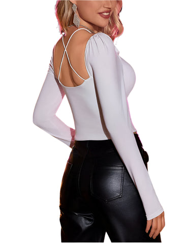 Sexy Halter Cut Blouse KOAKON