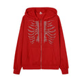 Cakulo Rhinestone Skeleton Hoodie.