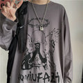 Oversized Long Sleeve Gothic Top.