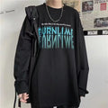 Oversized Long Sleeve Gothic Top.