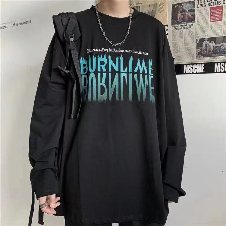 Oversized Long Sleeve Gothic Top.