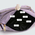 Womens Crossbody Bag Nylon Lightweight Shoulder Bag Casual Handbag Purse for Women, Black