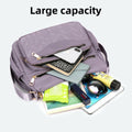 Womens Crossbody Bag Nylon Lightweight Shoulder Bag Casual Handbag Purse for Women, Black