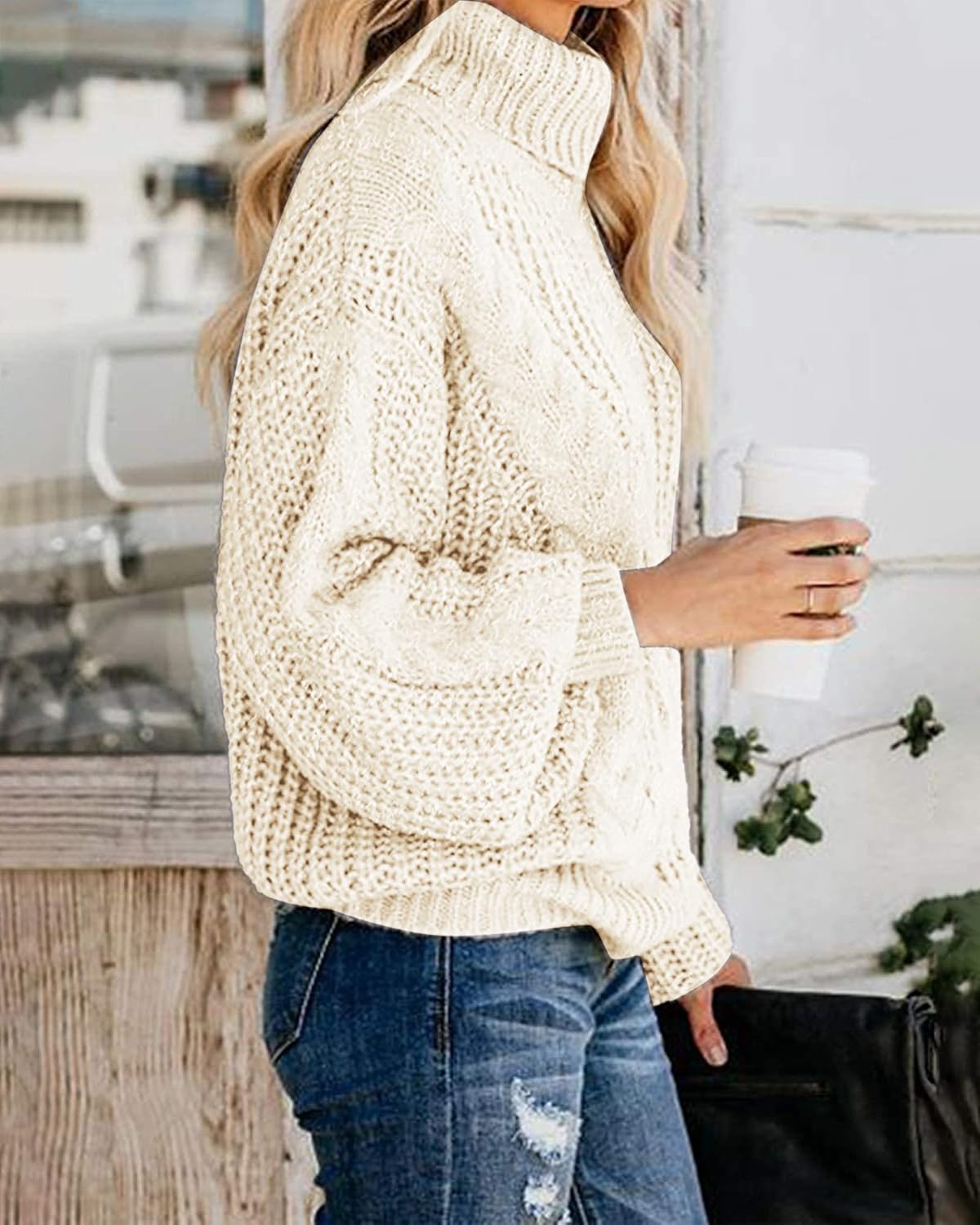 Thick Chunky Turtleneck Sweater