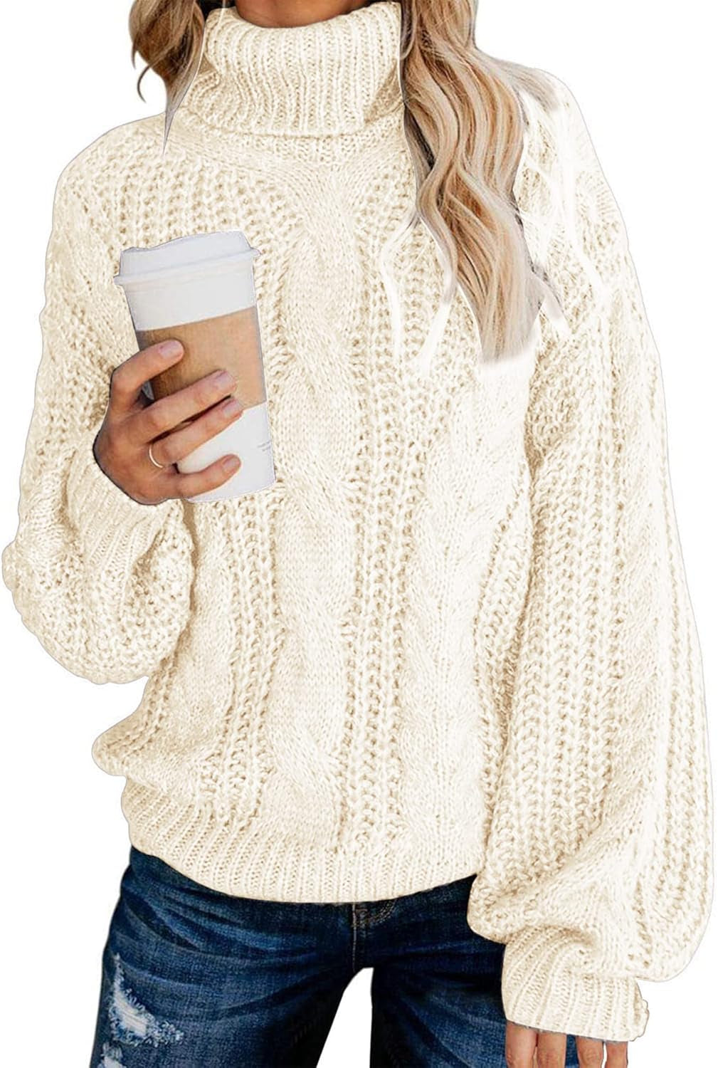 Thick Chunky Turtleneck Sweater