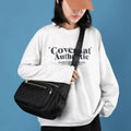 Womens Crossbody Bag Nylon Lightweight Shoulder Bag Casual Handbag Purse for Women, Black