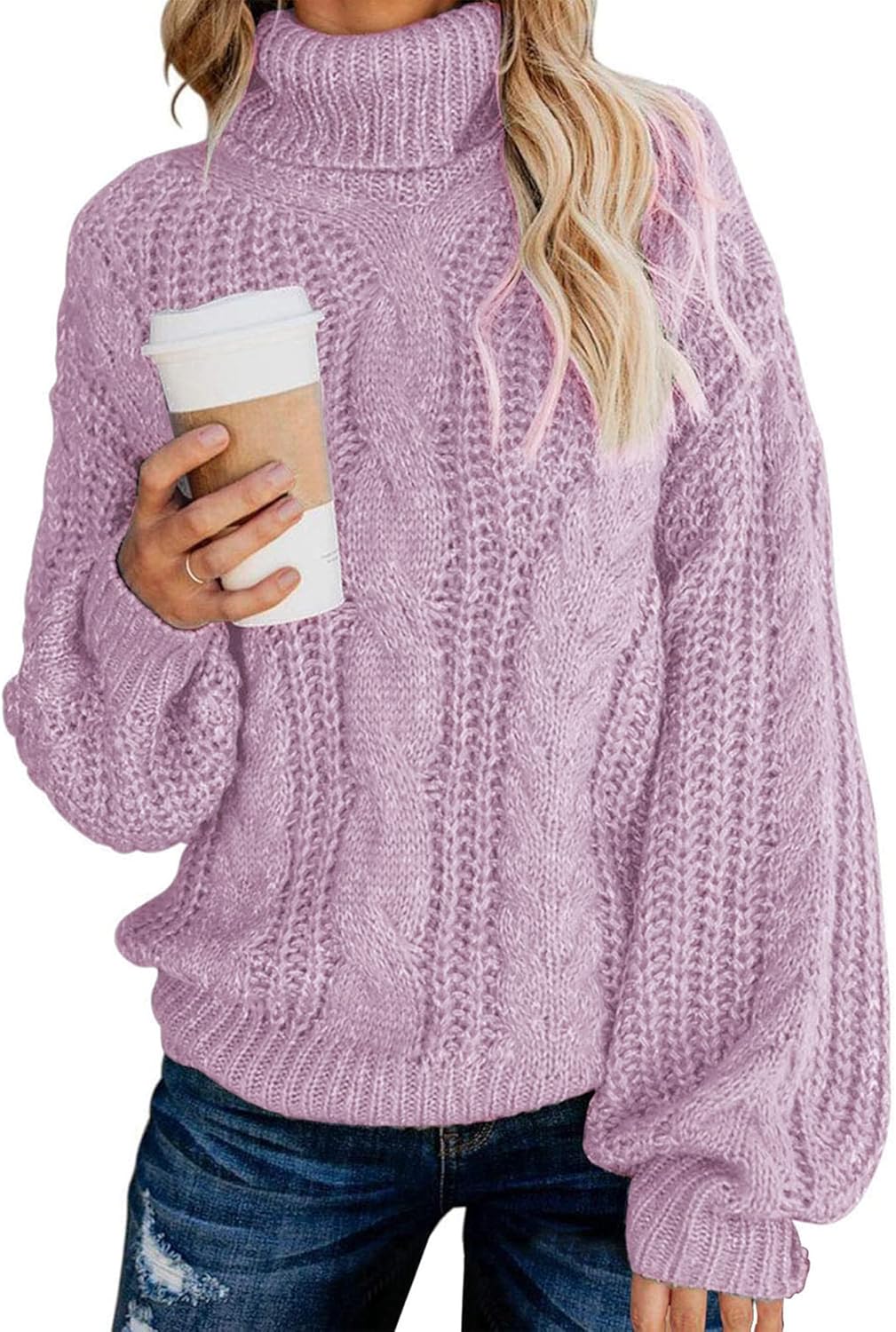 Thick Chunky Turtleneck Sweater