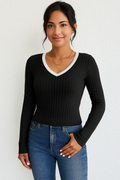 Deep V-Neck Cotton Top KOAKON
