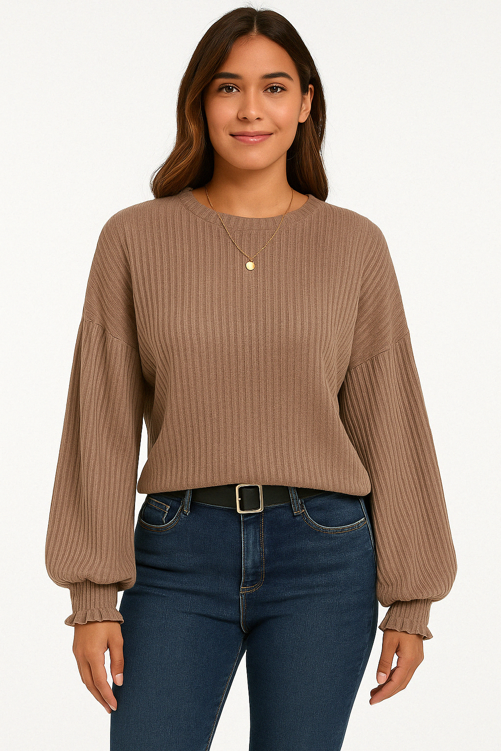 Stylish Lantern Long Sleeved Shirt KOAKON