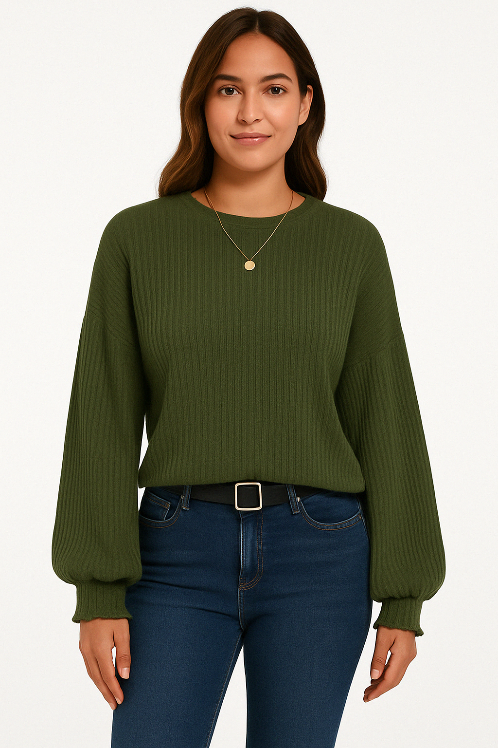 Stylish Lantern Long Sleeved Shirt KOAKON