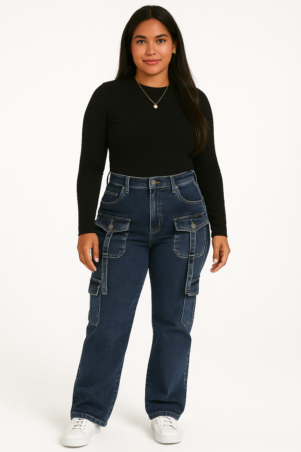 Denim Cargo Style Jeans KOAKON