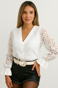 Vintage Lace Spliced Top KOAKON