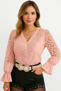 Vintage Lace Spliced Top KOAKON