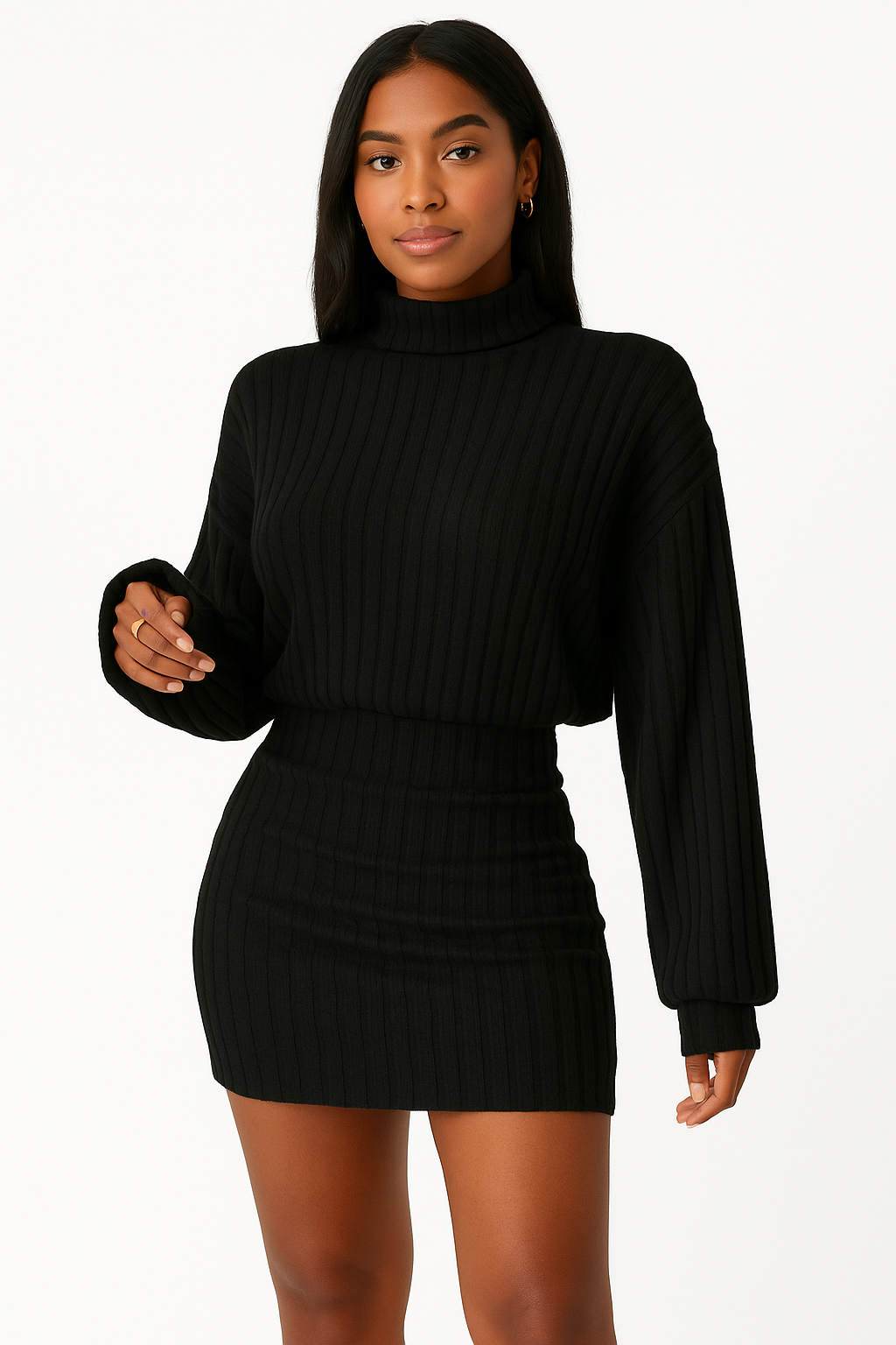 Long Sleeved Knitted Dress KOAKON