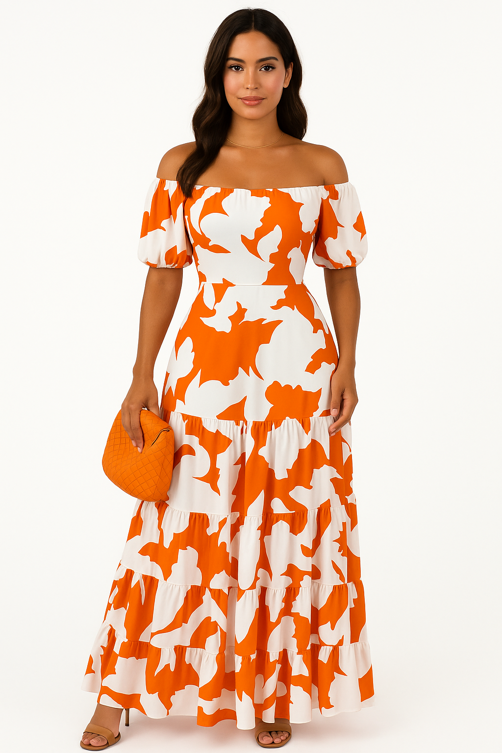 Collar Short-Sleeved Long Dress KOAKON