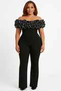 Elegant Rose Detail One Piece KOAKON