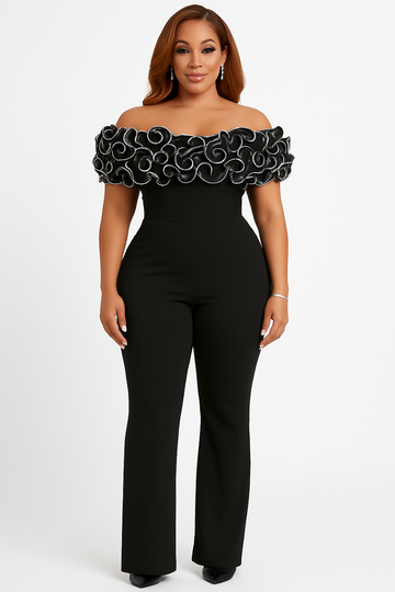 Elegant Rose Detail One Piece KOAKON