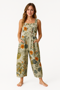 Summer Design Loose Linen Cotton Jumpsuit KOAKON