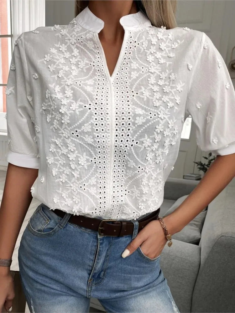 Roomy Elegant Lace Shirt KOAKON