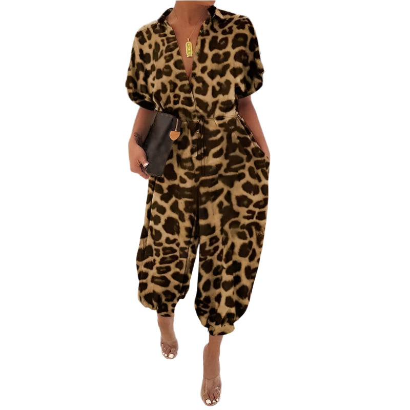 Sexy Loose Leopard Print Jumpsuits KOAKON