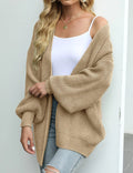 Knitted lantern sleeve cardigan KOAKON