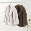 Neo Mint Oversized Gradient Fluffy Fur Coat Jacket.