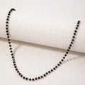 Tocona Single Vintage Black Beading Choker Necklace for Women Men Simple Party Alloy Metal Ajustable Jewelry Collar чокер 24589 KOAKON
