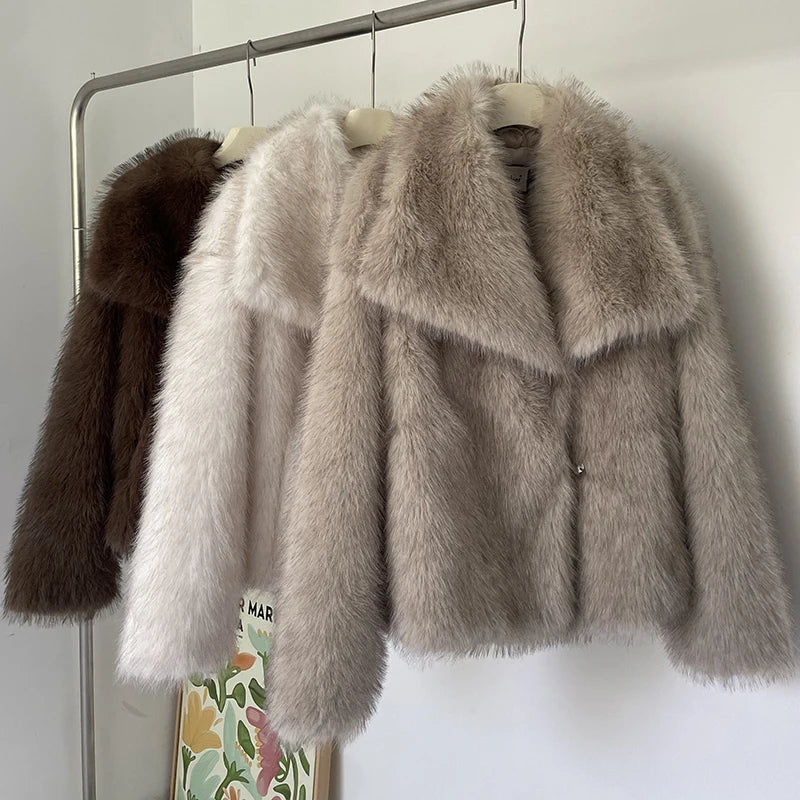 Stylish fur coat for women at an affordable price