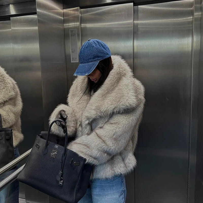 Stylish fur coat for women at an affordable price
