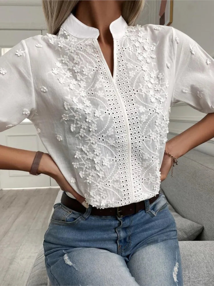 Roomy Elegant Lace Shirt KOAKON