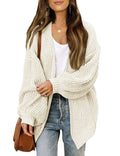 Knitted lantern sleeve cardigan KOAKON
