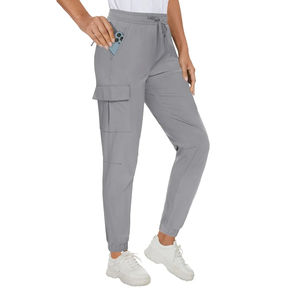 Waterproof Elastic Waist Casual Long Pants KOAKON