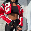 Faux Leather Red Jacket KOAKON