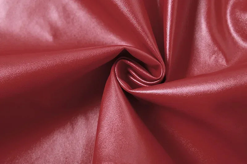Faux Leather Red Jacket KOAKON