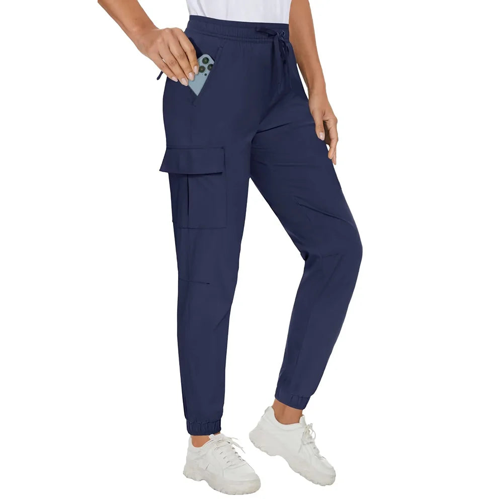 Waterproof Elastic Waist Casual Long Pants KOAKON